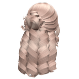 Tropical Summer Curly Hair w/ Bun (Platinum)