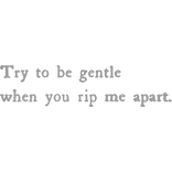 Try to be gentle | quote cute goth emo vkei moe