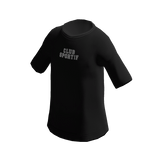 Black Oversized Sporty Basic T-Shirt