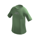 Green Oversized Sporty Basic T-Shirt