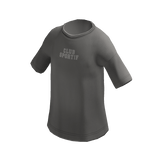 Grey Oversized Sporty Basic T-Shirt