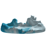 Tsunami Blue Waves Crashing Down