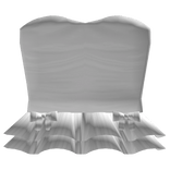 tube top ruffled skirt