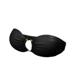 Tube Top Twisted Bikini Black Hawaiian Summer Y2K