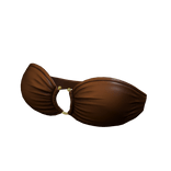 Tube Top Twisted Bikini Brown Hawaiian Summer Y2K