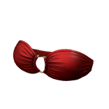 Tube Top Twisted Bikini Red Hawaiian Summer Y2K