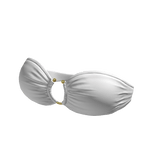 Tube Top Twisted Bikini White Hawaiian Summer Y2K