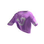 Tucked Baddie Off-Shoulder Oversized Jersey Purple