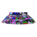 TV Glitch Pleated Skirt 3.0