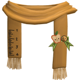 🍎 twee igari harajuku apple yellow ruler scarf