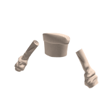 TWICE Beige Knitted Top with Arm Warmers