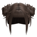 Twirly Kawaii Buns (Brown)