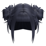 Twirly Kawaii Buns (Dark Blue)