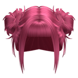 Twirly Kawaii Buns (Hot Pink)