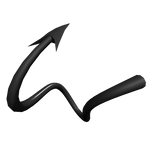 Twisted Demon Tail Black