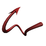 twisted Demon tail Red