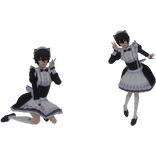 Two Catboy Maids Cutout