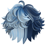 Two-Tone Fluffy Curly Boy Hair (Blue)