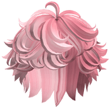 Two-Tone Fluffy Curly Boy Hair (Cherry Pink)