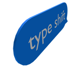 type shift text