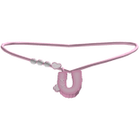 ♡ u bunny initial necklace (pink)