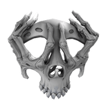 Undead Skull Bone Mask [White]