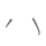 Uneven Arm Warmers in White