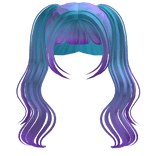 Unicorn Wavy Pigtails