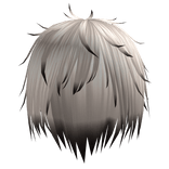 unkept messy emo vkei blonde & black boy hair