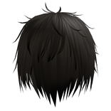 unkept messy emo vkei brown & black boy hair