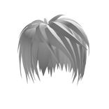 unkept vkei wispy white rock hair