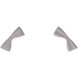 updo hair bun bow clips - pink