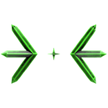 Uranium Onyx Crystal Wings