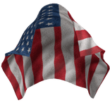 USA Flag Towel on Head