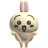 usagi yellow rabbit holding your hair in blonde