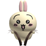 usagi yellow rabbit holding your hair in brown