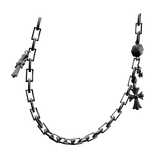 Y2K Chrome Cross Pocket Chain 