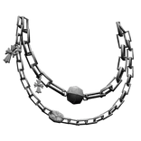 Y2K Chrome Cross Pocket Chain 