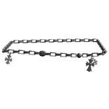Y2K Chrome Cross Belt Chain 