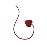 ♡ valentine devil heart love imp tail red