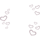 Valentines Face Hearts - pink