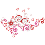 Valentines Frutiger Aero Floral Swirls Aura Y2K