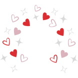 Valentines Heart Aura Confetti