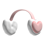 ♡; Valentines Heart EarMuffs Pink !