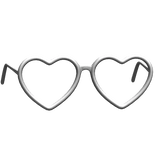 valentines heart glasses