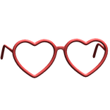 valentines heart glasses
