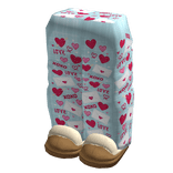 Valentines Pants and Slippers