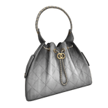 Valmon 25 Hobo Handbag | Grey Denim