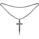 Vampire Cross On A Necklace