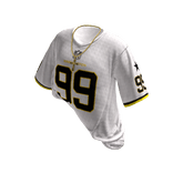 Varsity Jersey W/ Y2K Jesus piece (White)